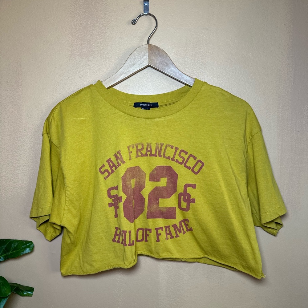 Forever 21 Mustard Graphic Tee